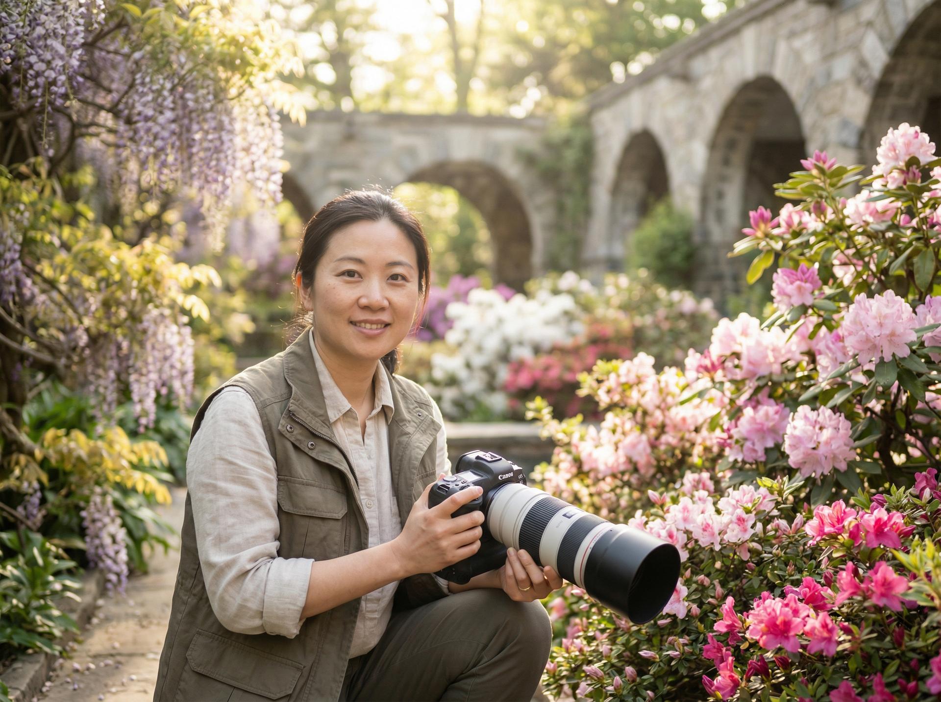 看片植物视频摄影师-王晓薇